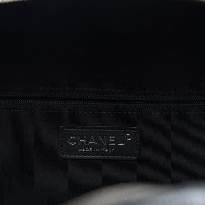 Chanel Calfskin Quilted Medium Airlines Round Trip Bowling Bag Black 5 of 8