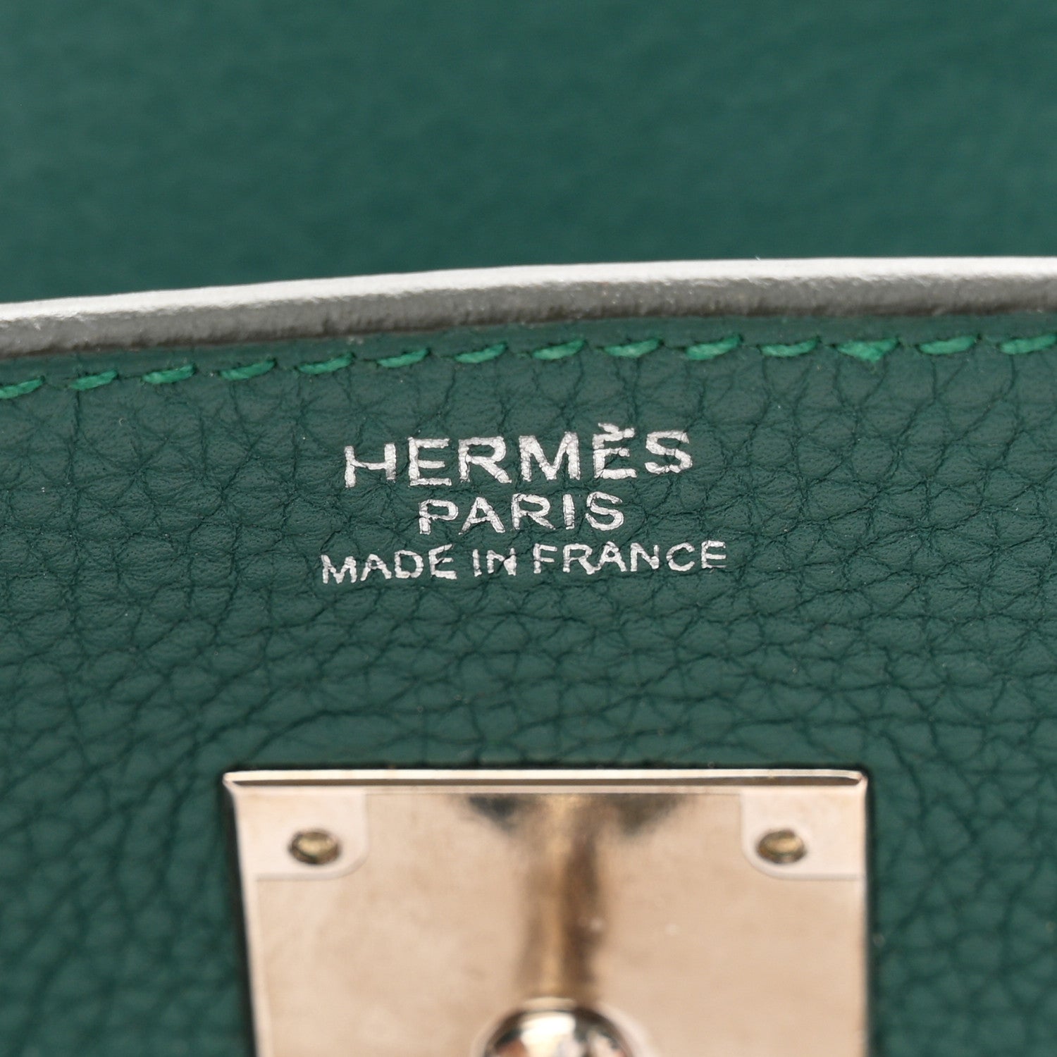 Hermes Togo Birkin 30 Malachite 6 of 11