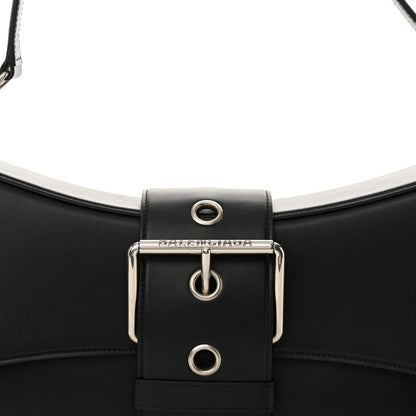 Balenciaga Smooth Calfskin Large Lindsay Shoulder Bag Black 8 of 11