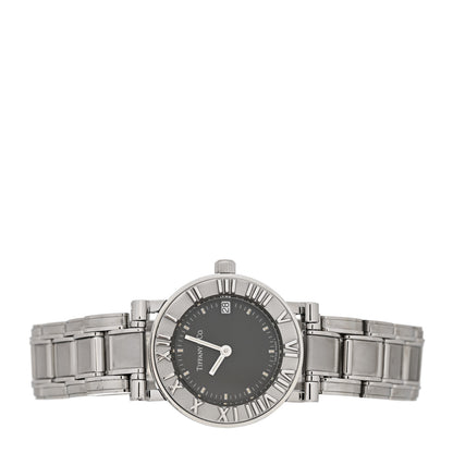 Tiffany Stainless Steel 25mm Atlas Quartz Watch Black 2 of 5