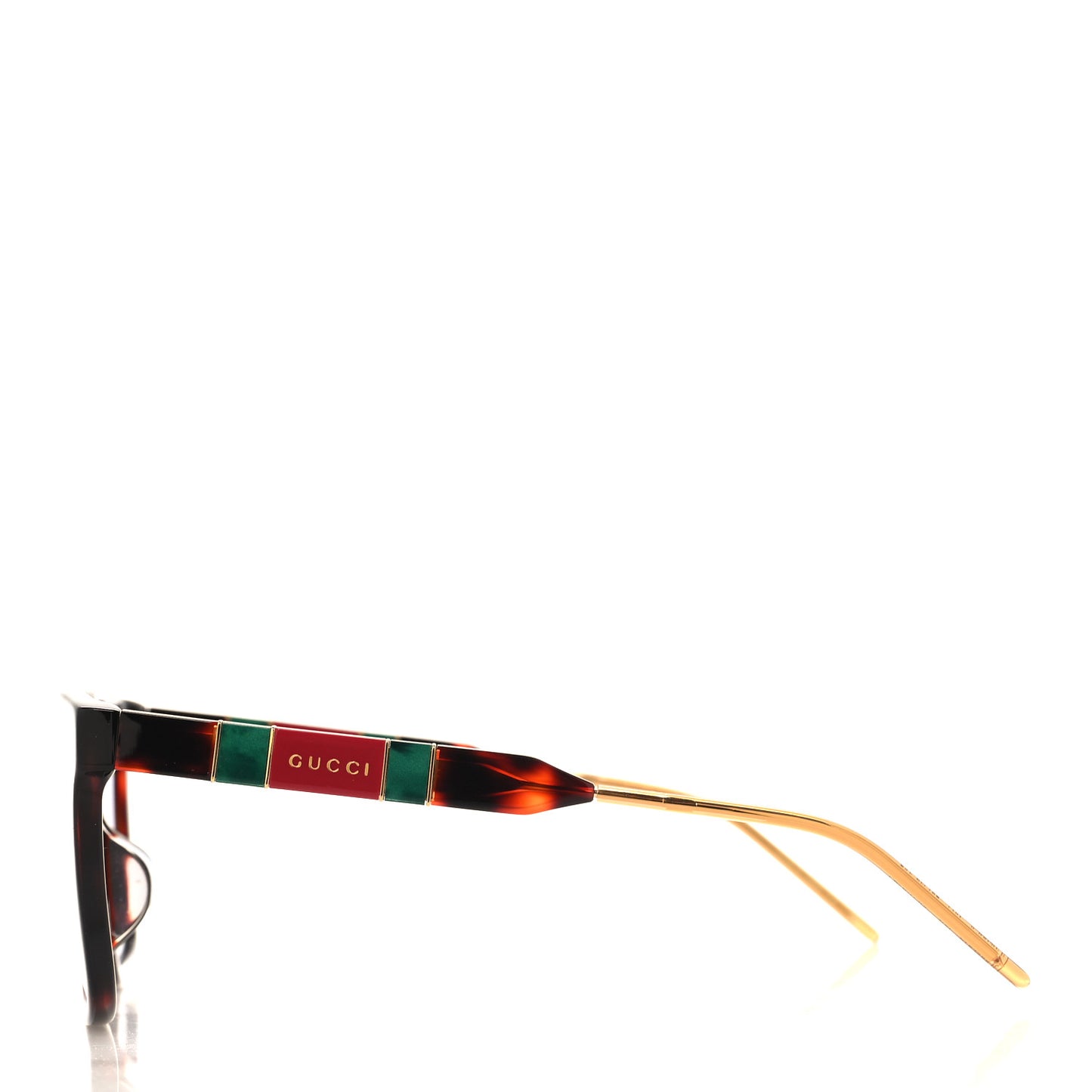 Acetate Square Sunglasses GG0599SA Black Tortoiseshell Pearlescent