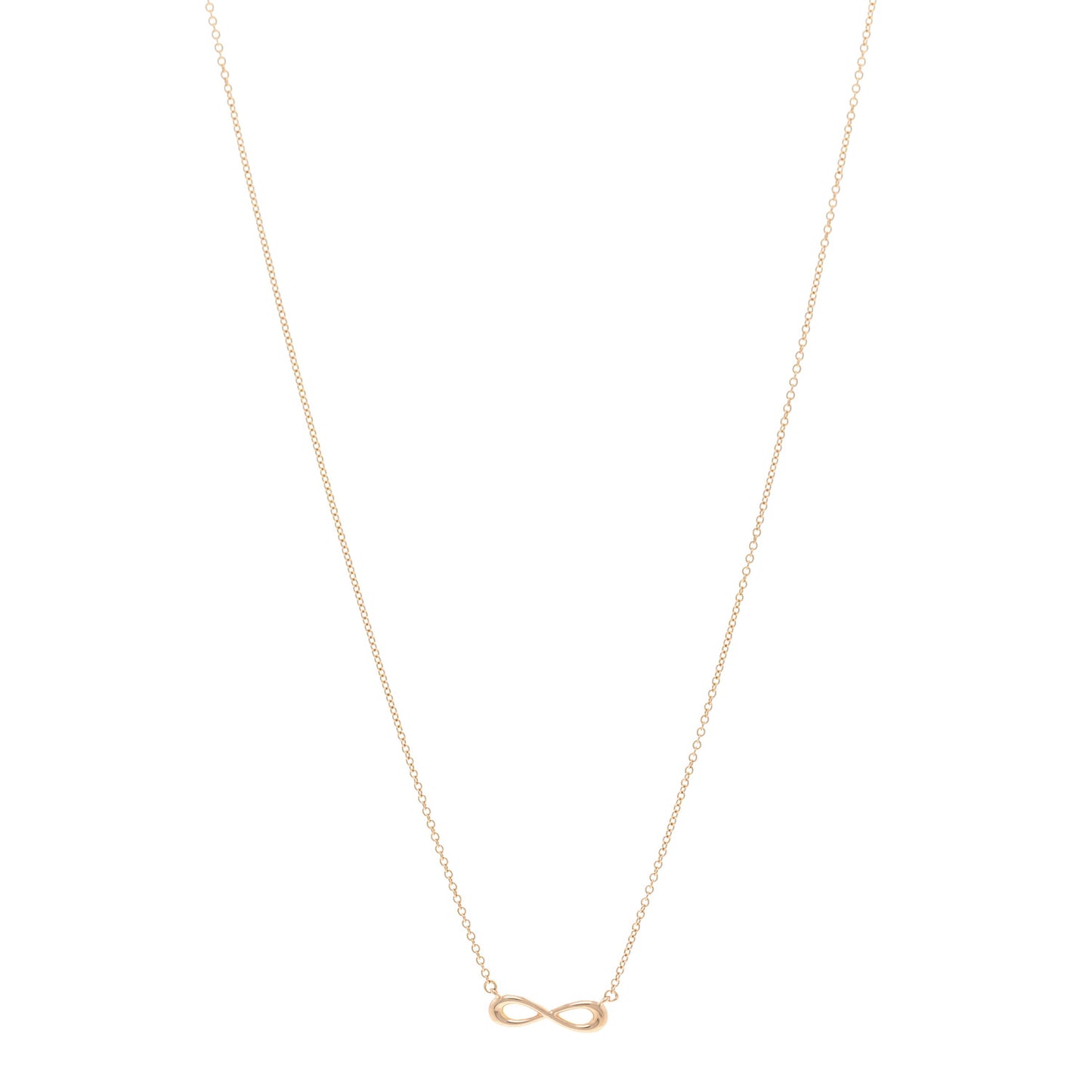18K Rose Gold Infinity Pendant Necklace