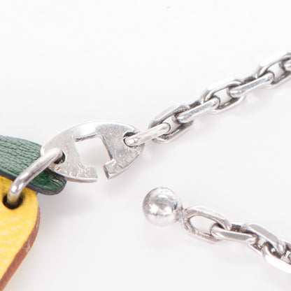 Hermes Chevre Mysore Lemon Key Chain Bag Charm Cumin 3 of 4