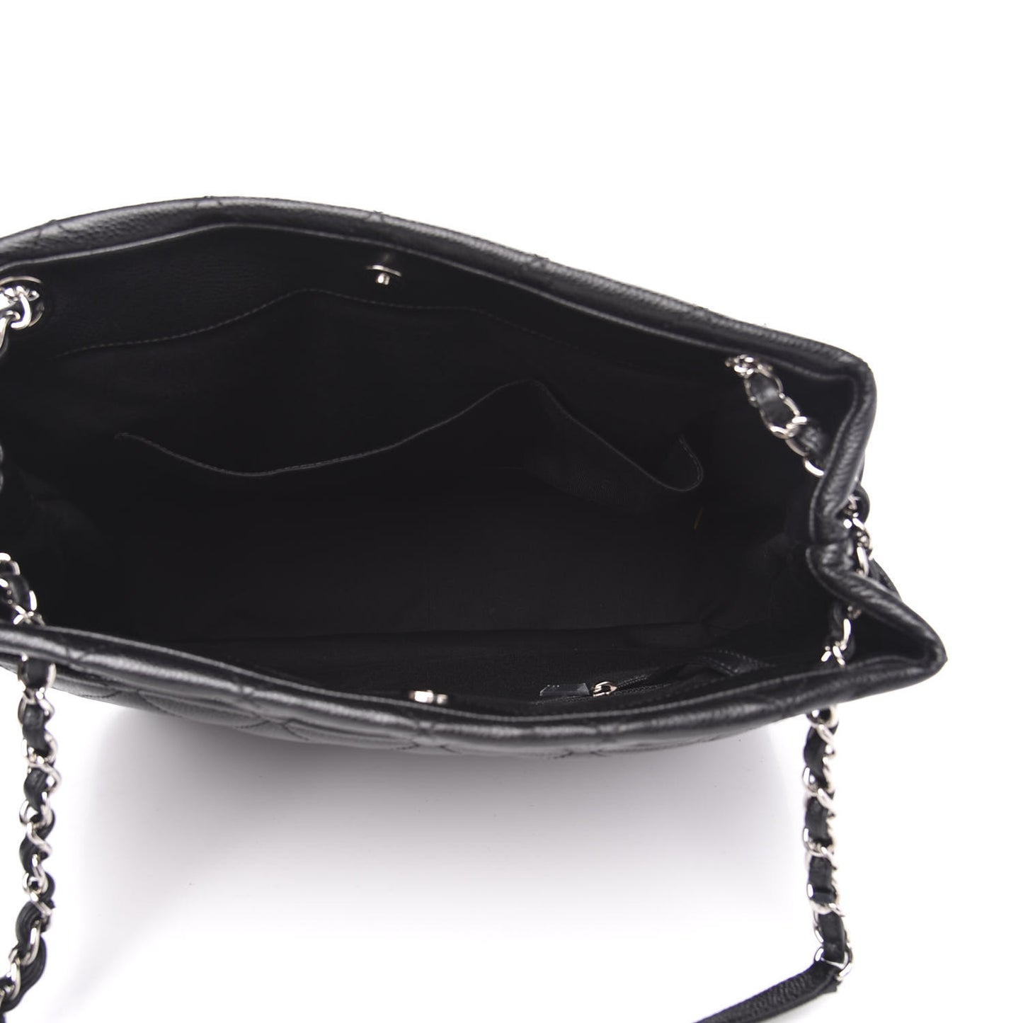 Caviar Quilted Timeless CC Soft Tote Black