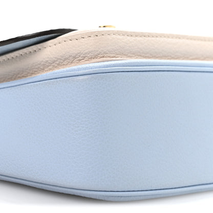 Louis Vuitton Grained Calfskin Lockme Tender Bleu Nuage 8 of 9