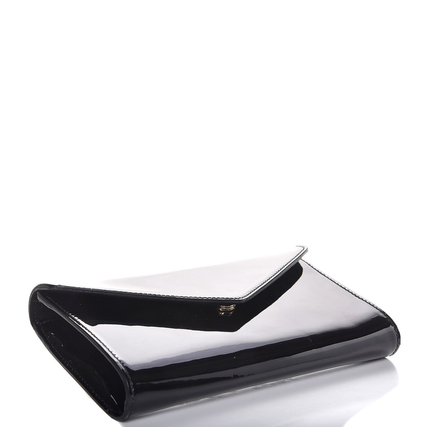 Patent Y-Mail Clutch Black