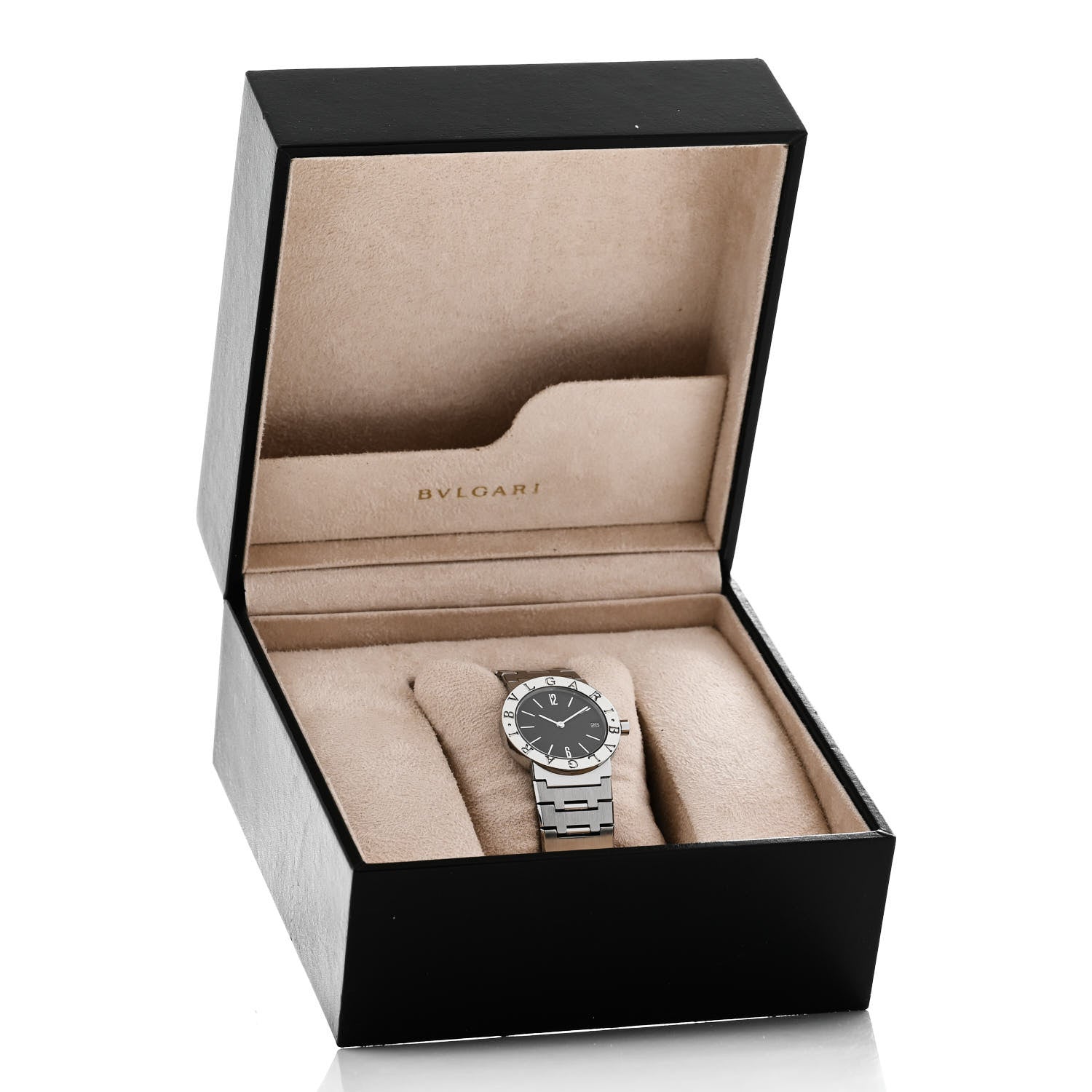 Bulgari Stainless Steel 30mm Quartz Watch Black 5 of 5