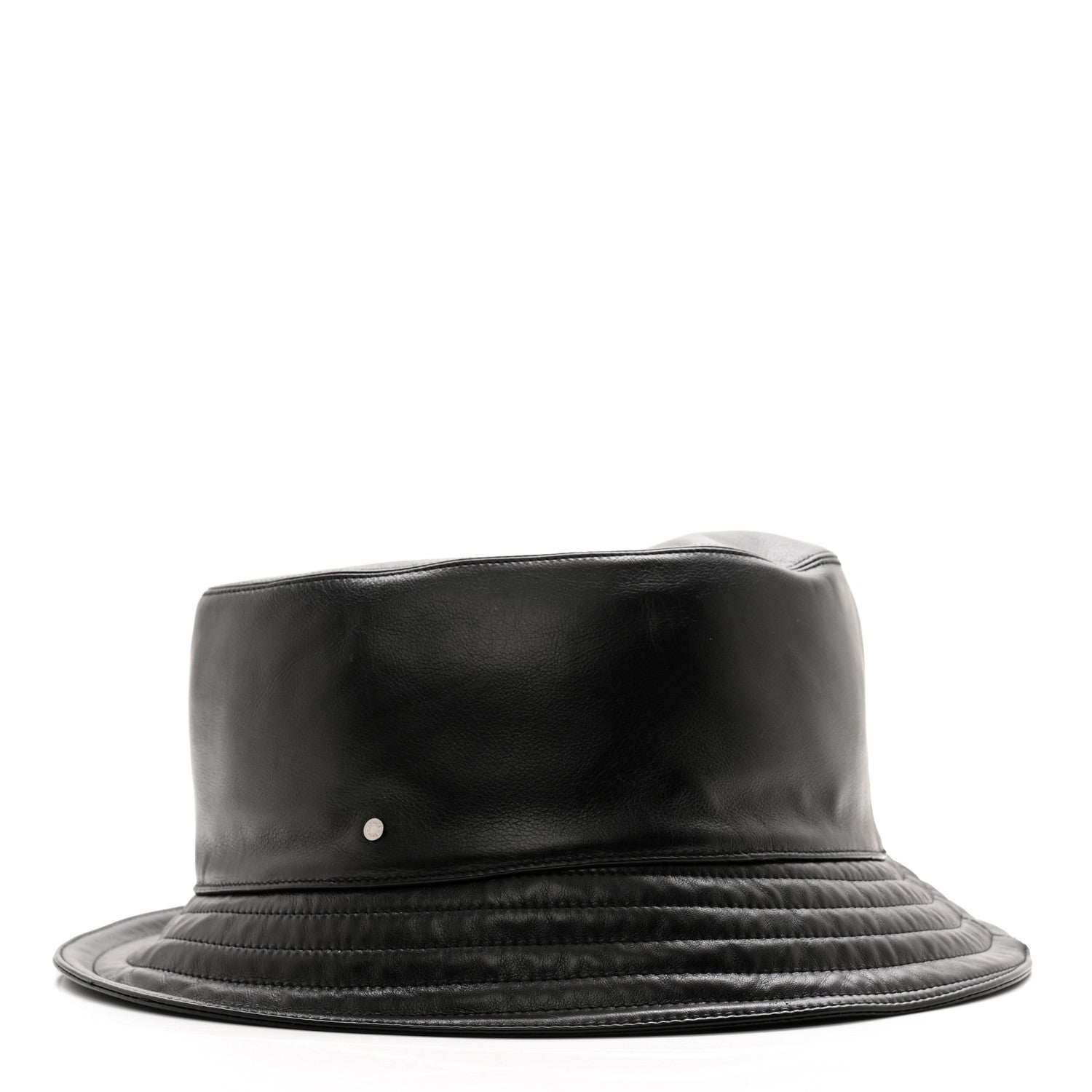 Hermes Newton Calfskin Fred Bucket Hat 59 Black 4 of 10
