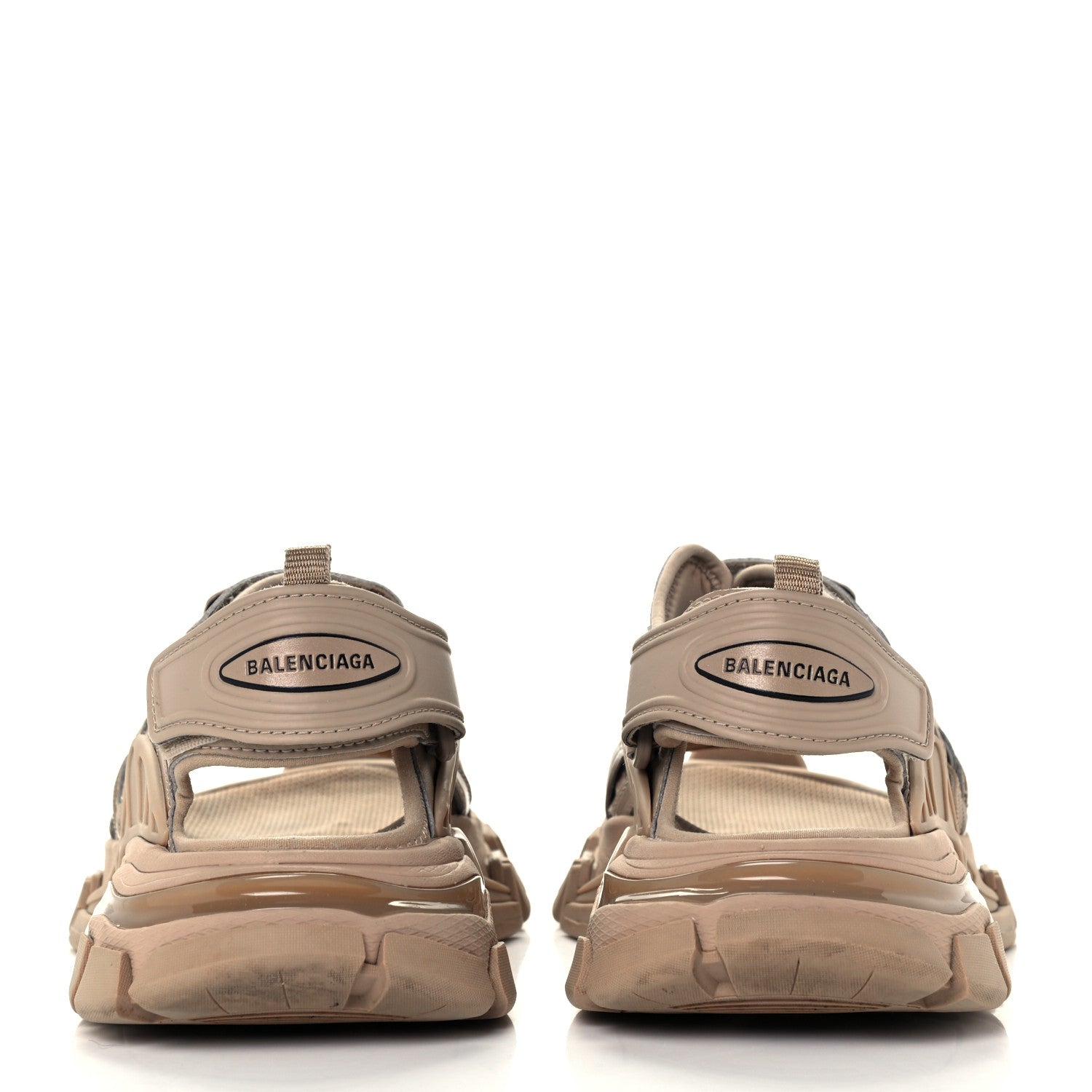 Balenciaga Neoprene Rubber Womens Track Sandals 36 Full Beige 6 of 11