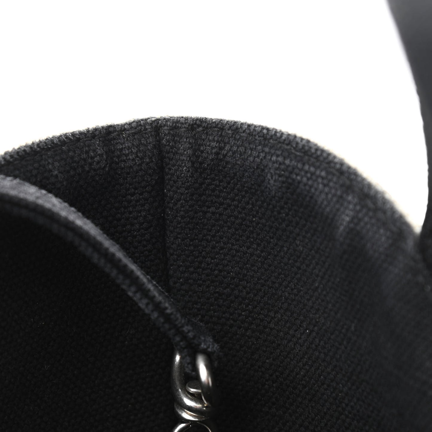 Cotton Canvas Calfskin New Wave Tote XS Natural Black