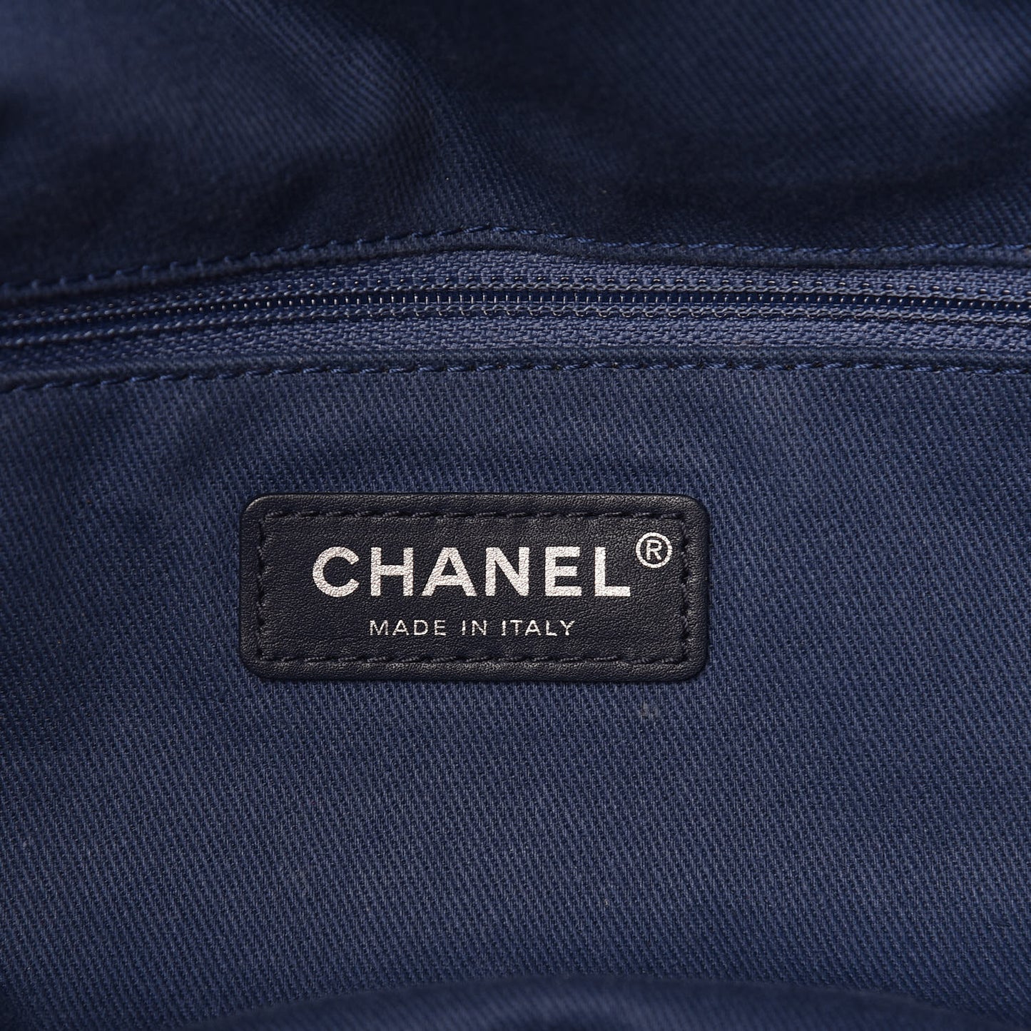 Canvas Large Double Face Shopping Tote Navy