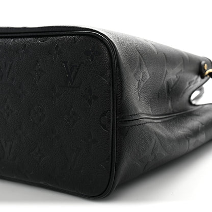 Louis Vuitton Empreinte Monogram Giant Neverfull MM Black 9 of 9