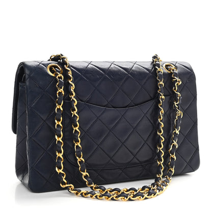 Chanel Lambskin Quilted Small Double Flap Navy 2 of 19