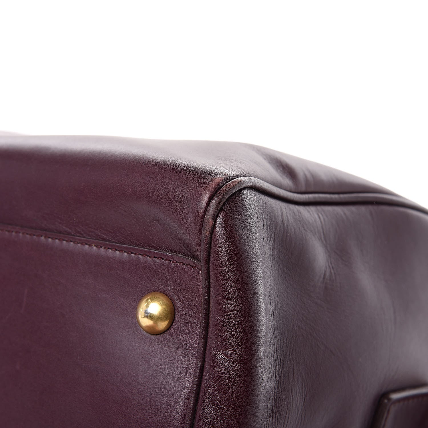 Saint Laurent Calfskin Classic Duffle 6 Amarena 11 of 20