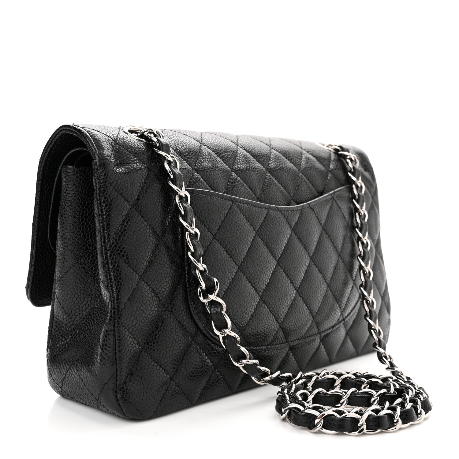Chanel Caviar Quilted Medium Double Flap Black 3 of 10