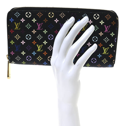 Louis Vuitton Monogram Multicolor Zippy Wallet Black Pistachio 2 of 12
