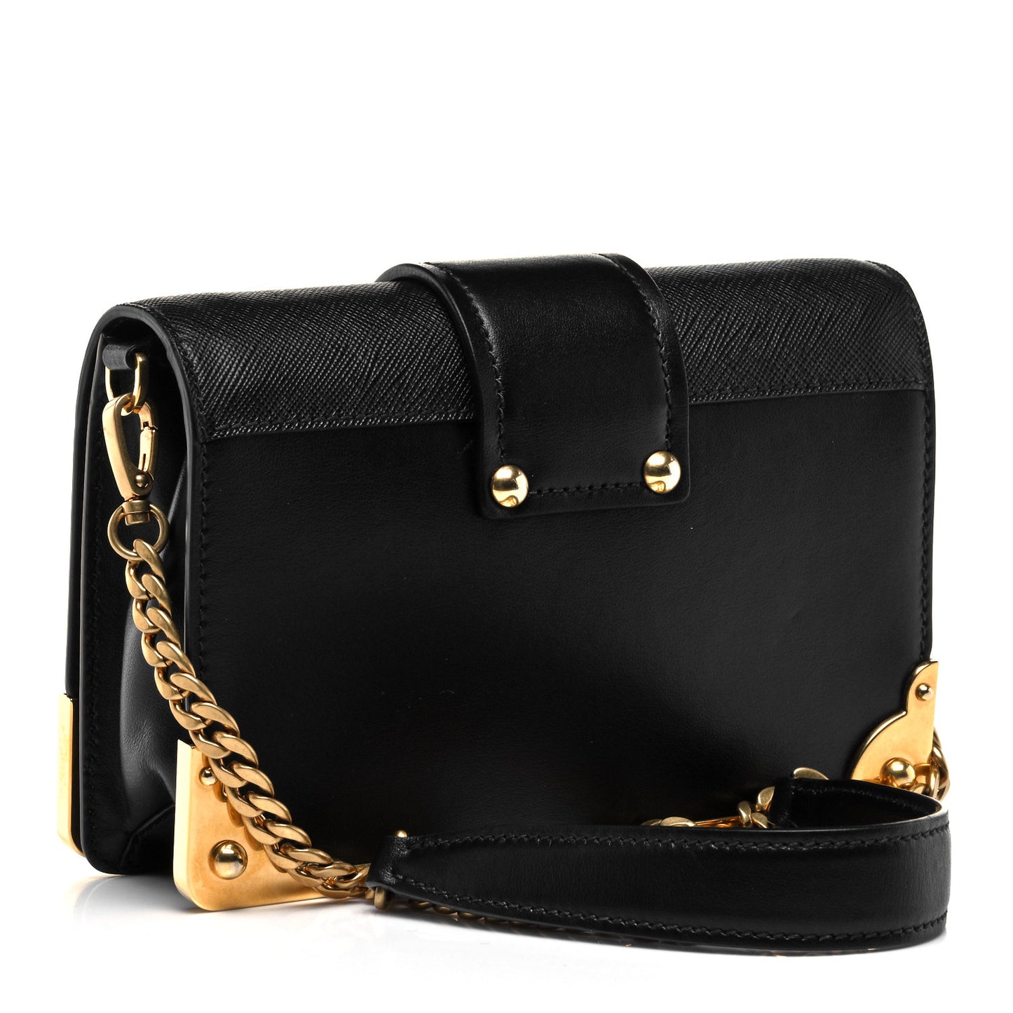 City Calf Saffiano Cahier Bag Black