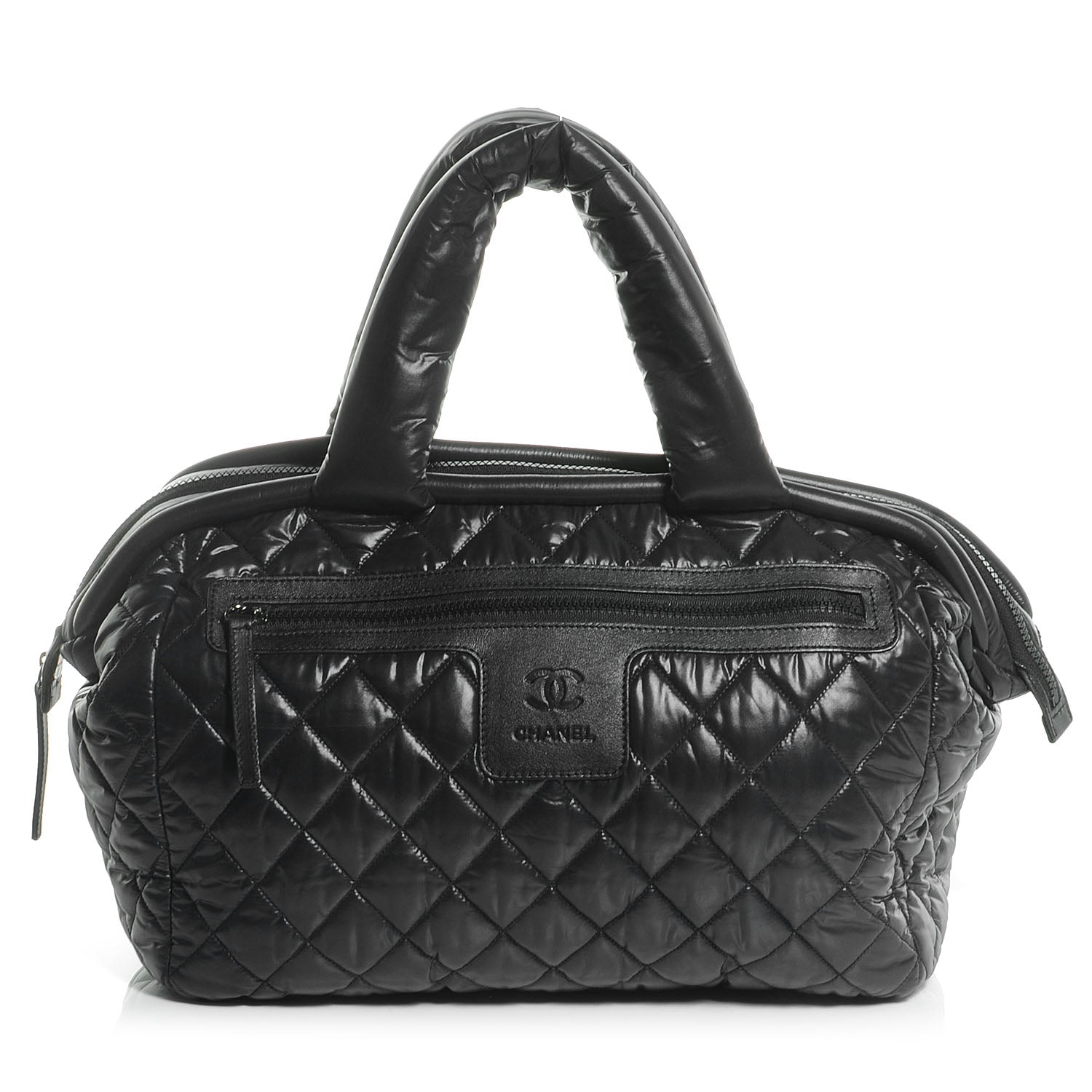 Chanel Nylon Coco Cocoon Bowler Black 1 of 7