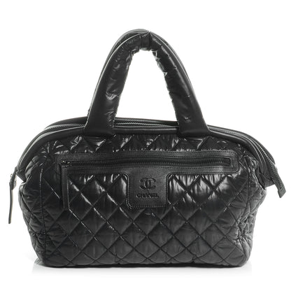 Chanel Nylon Coco Cocoon Bowler Black 1 of 7