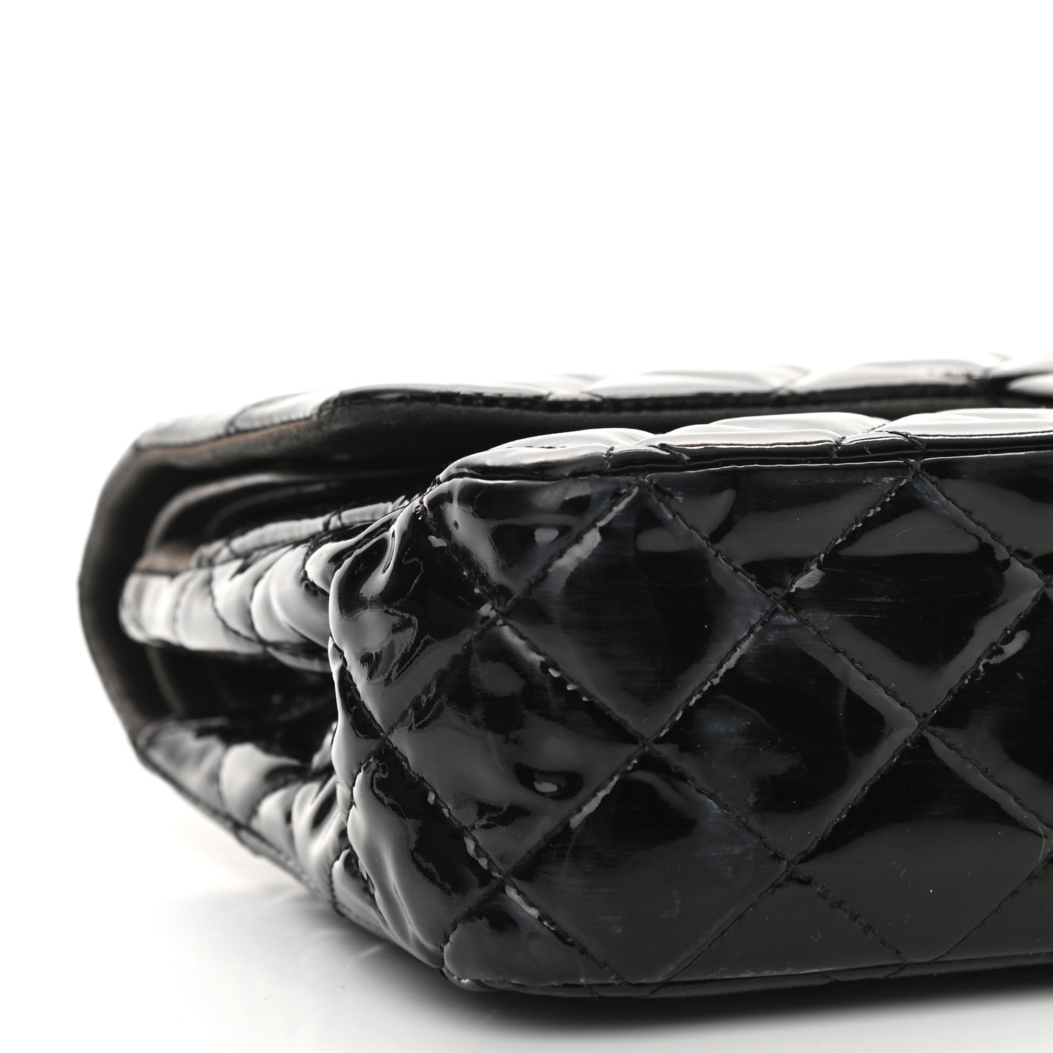 Chanel Patent Quilted Medium Double Flap Black 5 of 17