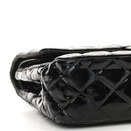 Chanel Patent Quilted Medium Double Flap Black 5 of 17