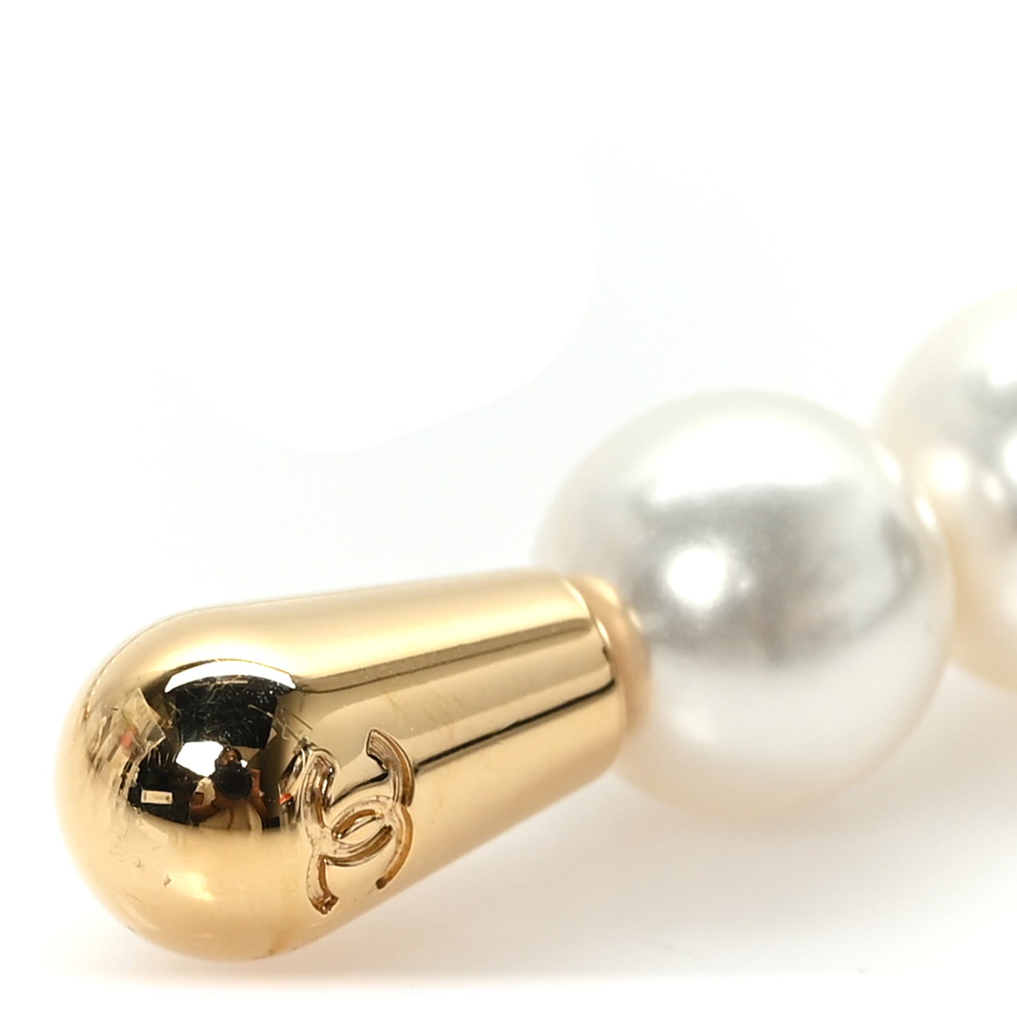 Pearl CC Headband White Gold Black