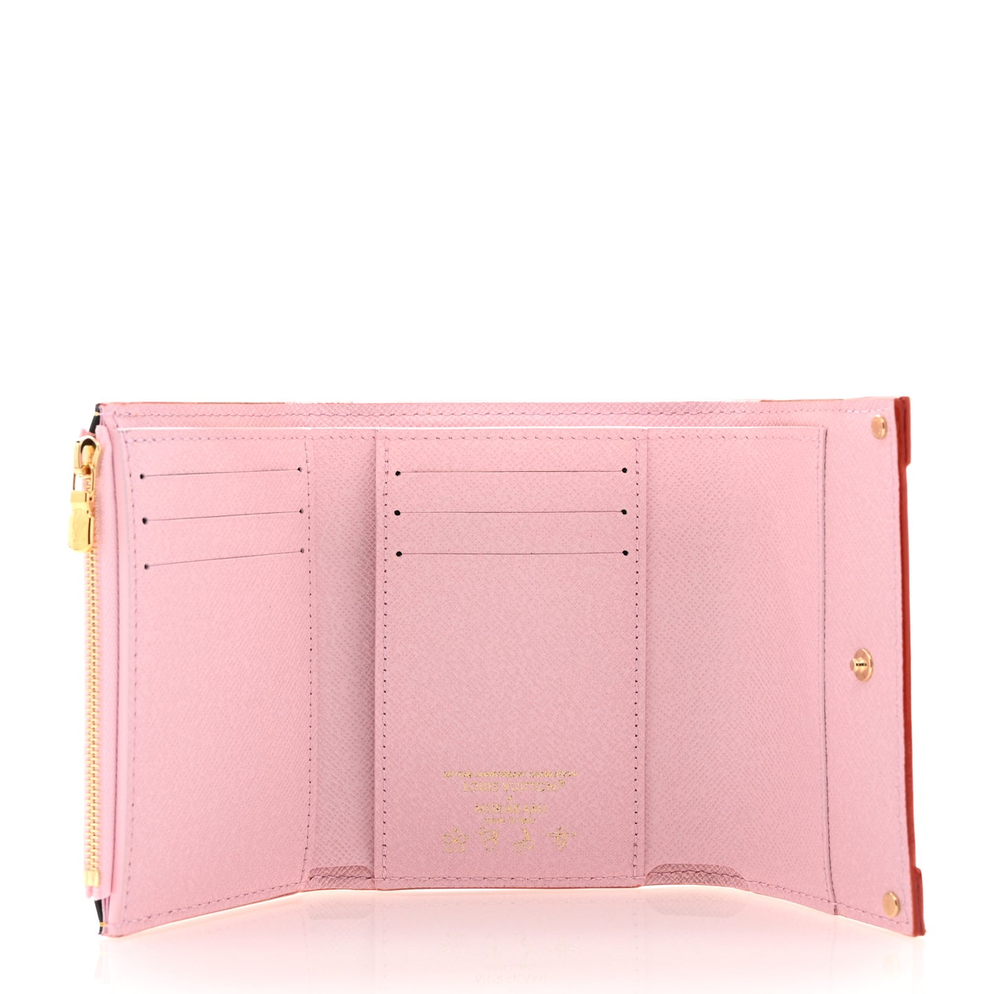 LV X TM Monogram Cherry Blossom Victorine Wallet Sakura Brown