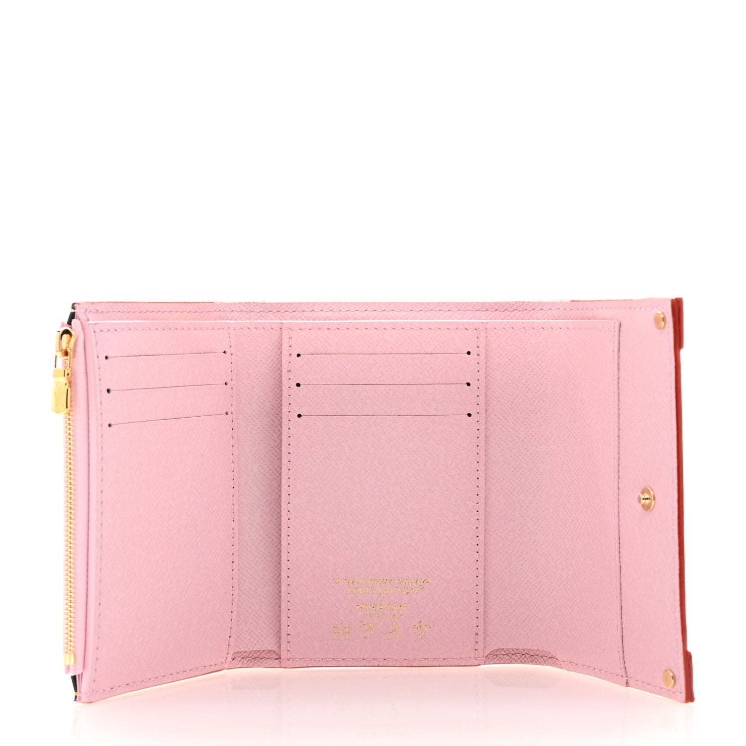 Louis Vuitton LV X TM Monogram Cherry Blossom Victorine Wallet Sakura Brown 5 of 7