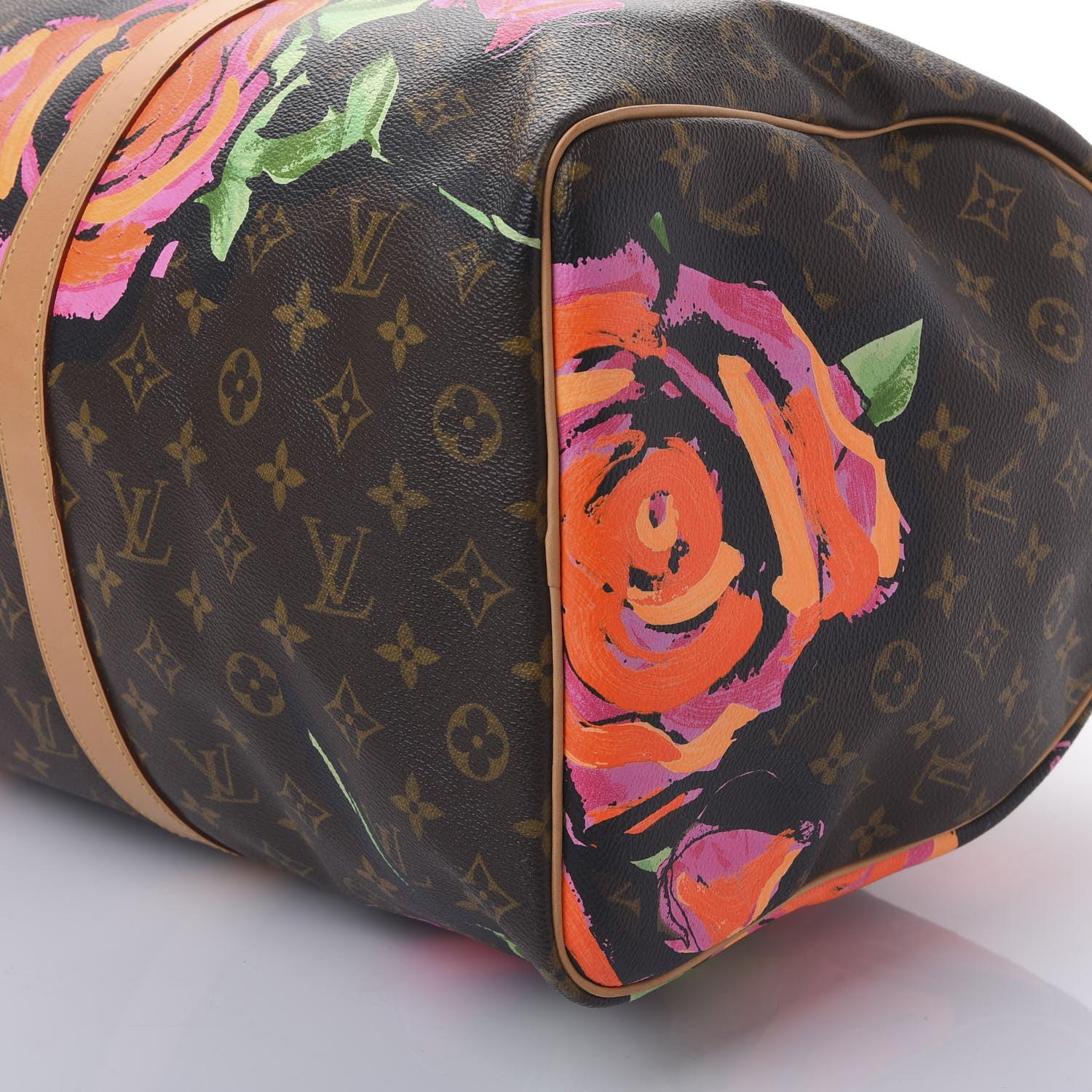 Louis Vuitton Monogram Roses Keepall 50 6 of 9