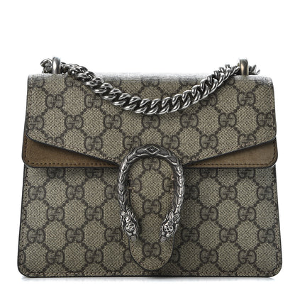 Gucci GG Supreme Monogram Mini Dionysus Shoulder Bag Taupe 1 of 9