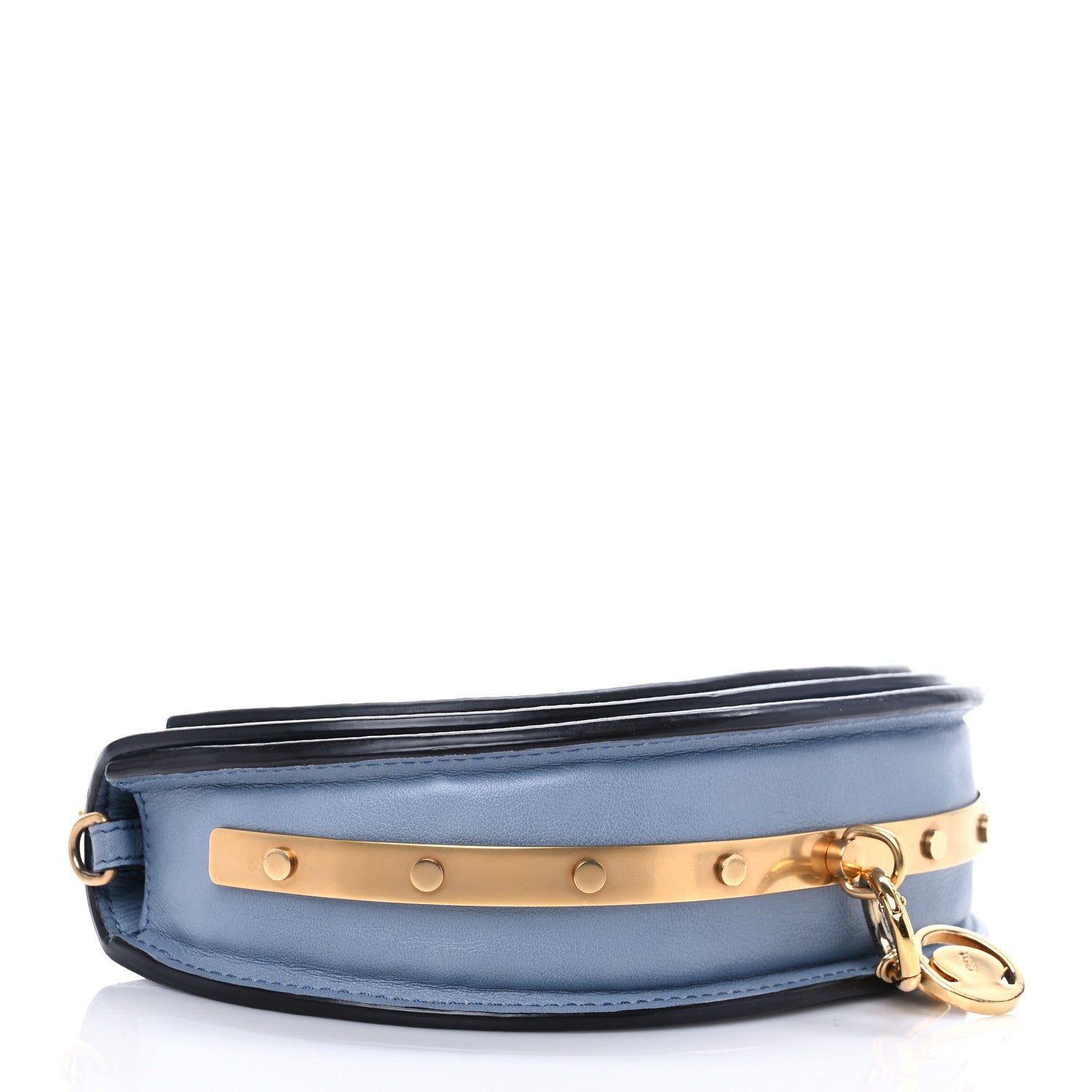Chloe Calfskin Small Nile Bracelet Minaudiere Bag Washed Blue 4 of 7