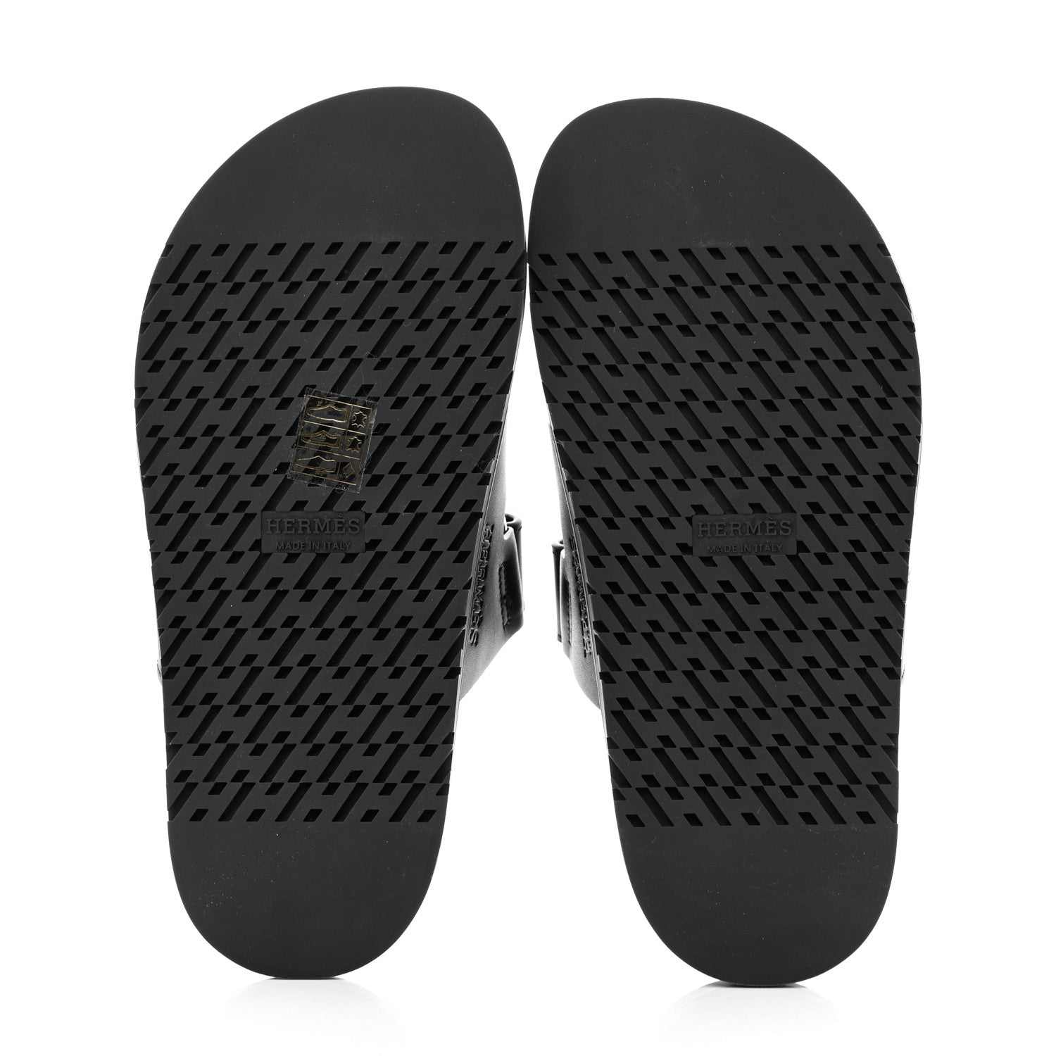 Hermes Calfskin Womens Chypre Sandal 35 Black 5 of 9