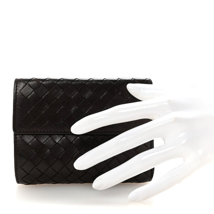 Bottega Veneta Nappa Intrecciato French Flap Wallet Ebano 2 of 7