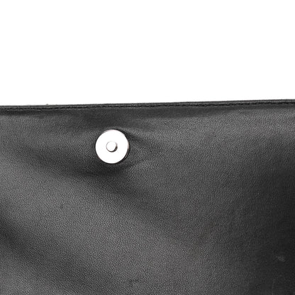 Chanel Lambskin Quilted Butterfly Clutch With Chain Black 12 of 14