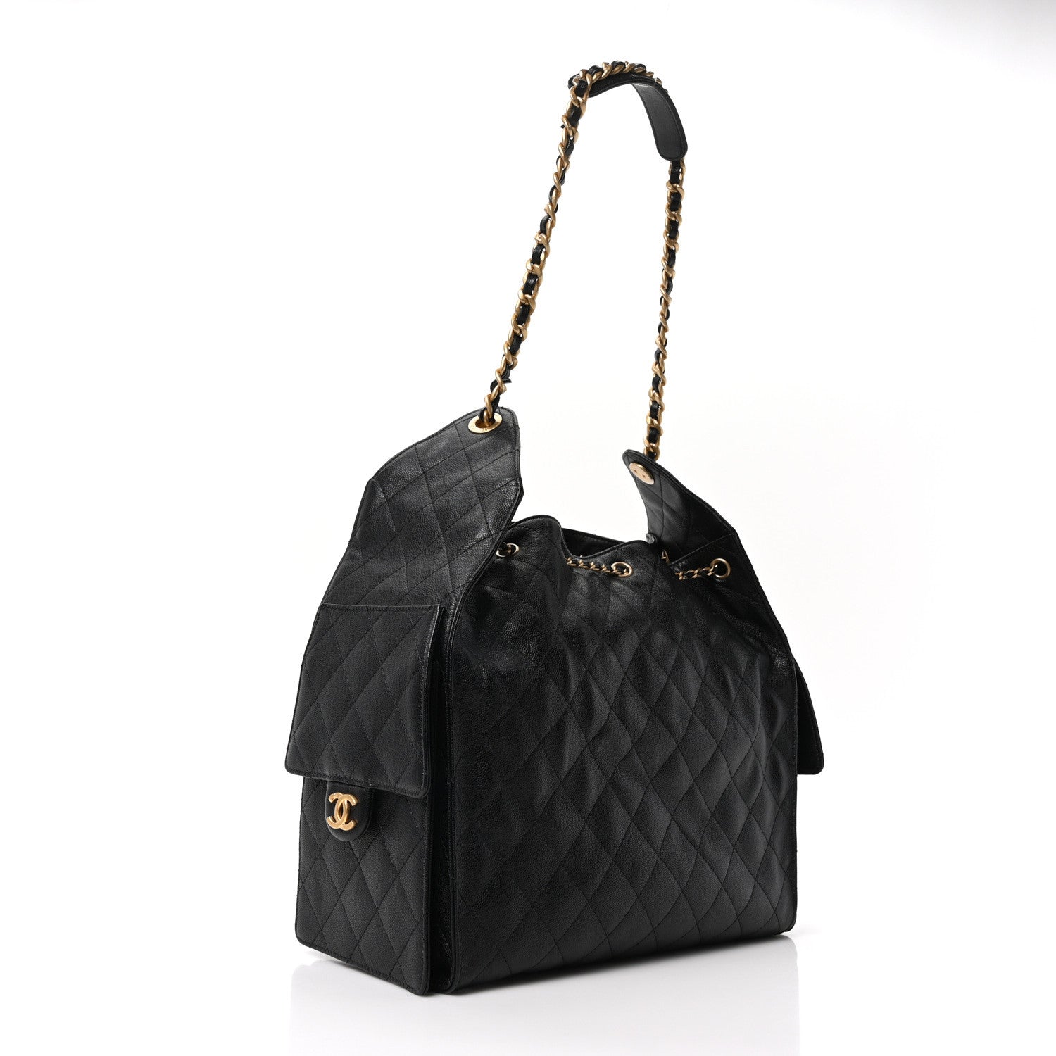 Chanel Caviar Quilted Medium Chanel 25 Handbag Black 4 of 11