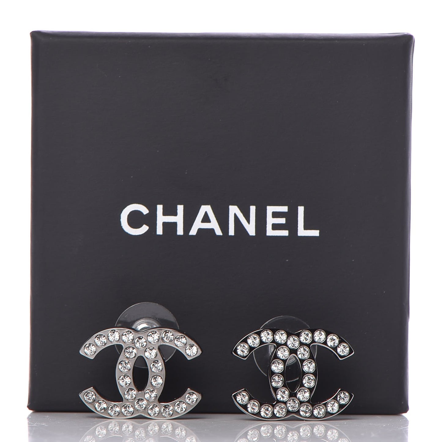 Ruthenium Crystal CC Earrings