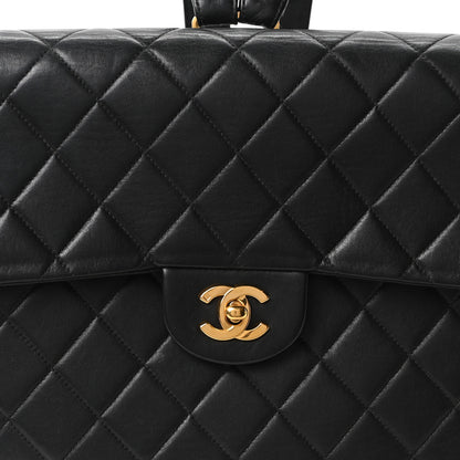Chanel Lambskin Quilted Backpack Black 6 of 8