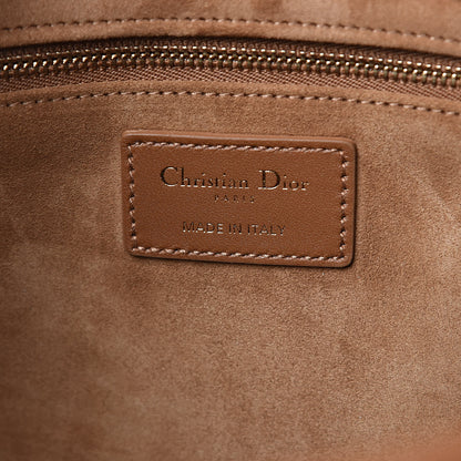 Christian Dior Lambskin Cannage Large Lady Dior Tan 6 of 9