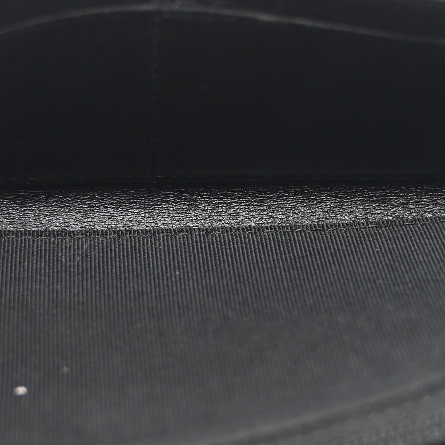 Chanel Lambskin Quilted Large Gusset Zip Around Wallet Black 5 of 11