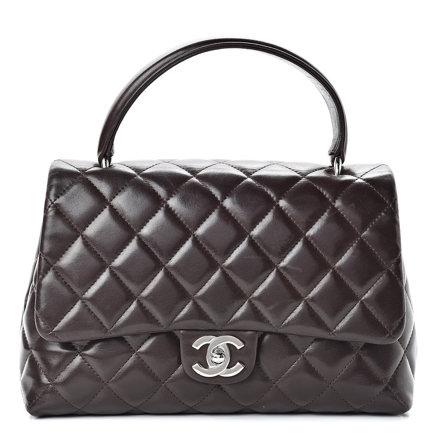 Chanel Lambskin Quilted Medium Kelly Flap Brown 1 of 12