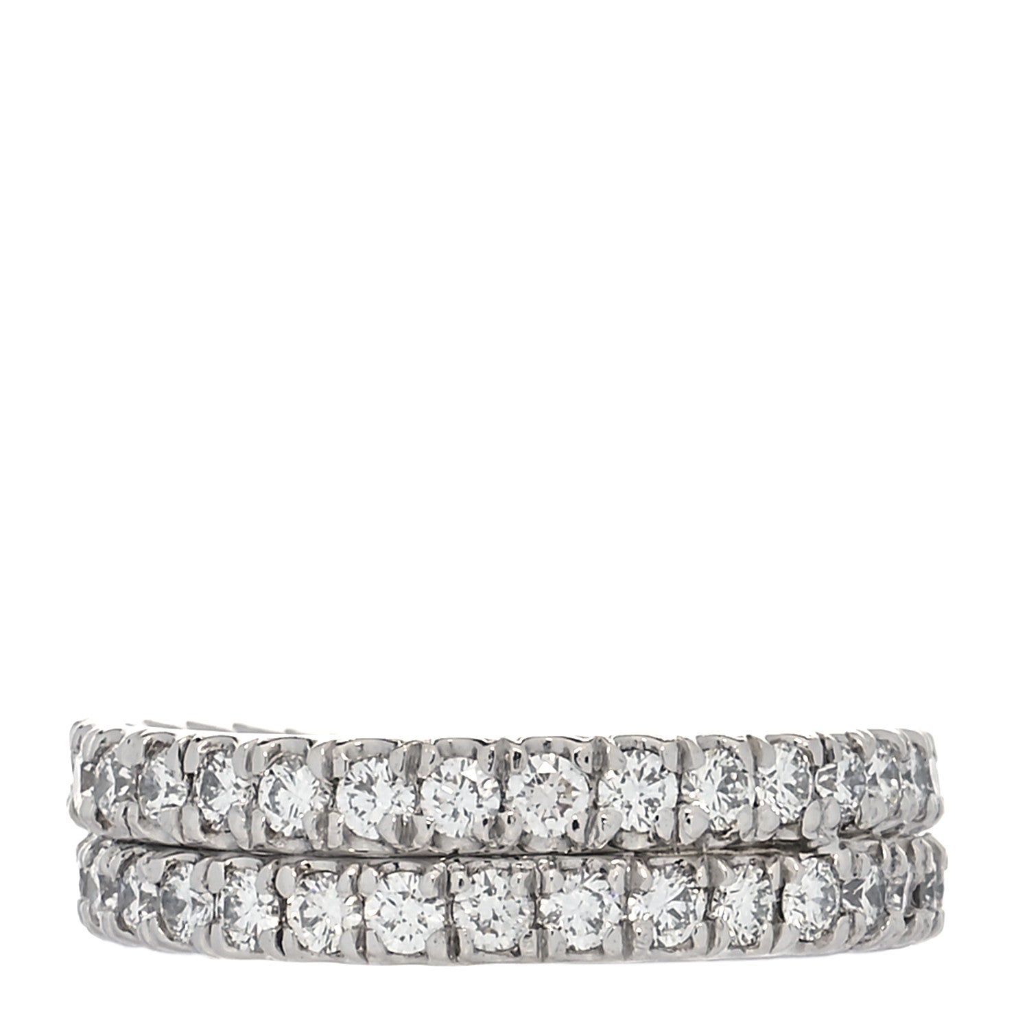 David Yurman Platinum Diamond Crossover Wedding Band Ring 49 4.75 3 of 4