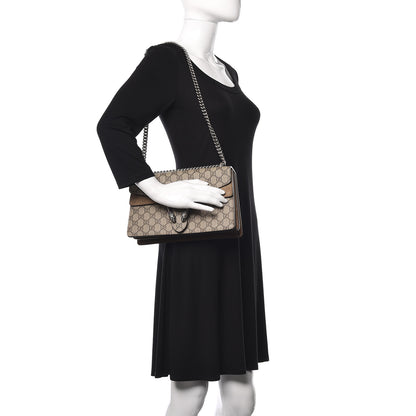 Gucci GG Supreme Monogram Small Dionysus Shoulder Bag Taupe 2 of 15