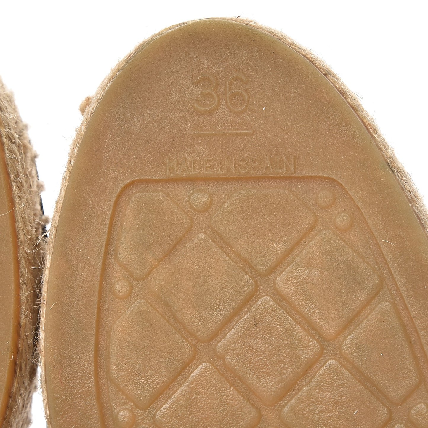 Fabric Patent CC Espadrilles 36 Multicolor Black