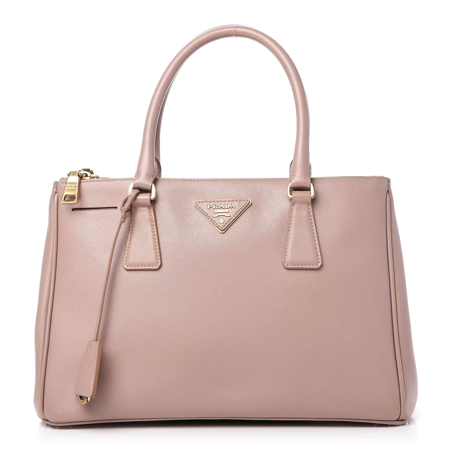 Saffiano Small Galleria Double Zip Tote Orchidea