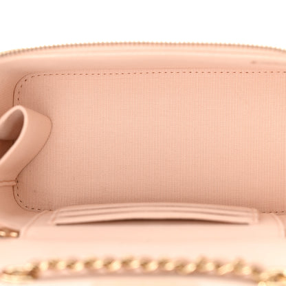Chanel Caviar Quilted Small Vanity Case With Chain Light Pink 5 of 10