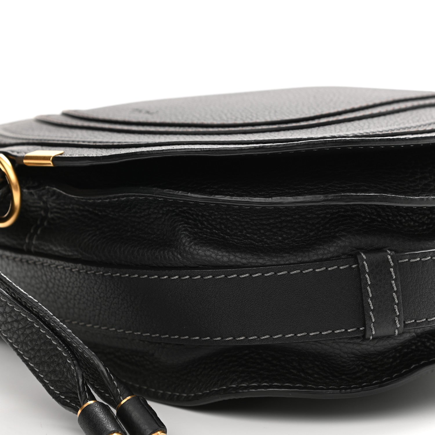 Chloe Calfskin Medium Marcie Round Crossbody Bag Black 11 of 11