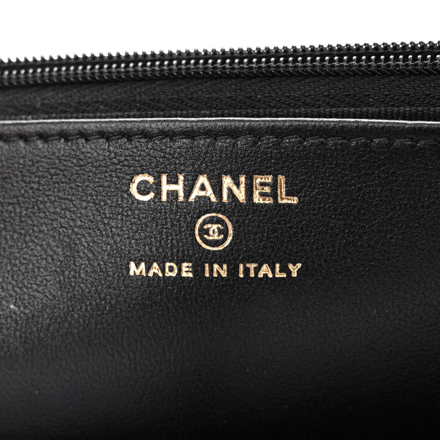 Chanel Lambskin Quilted Top Handle Wallet On Chain WOC Black 6 of 10