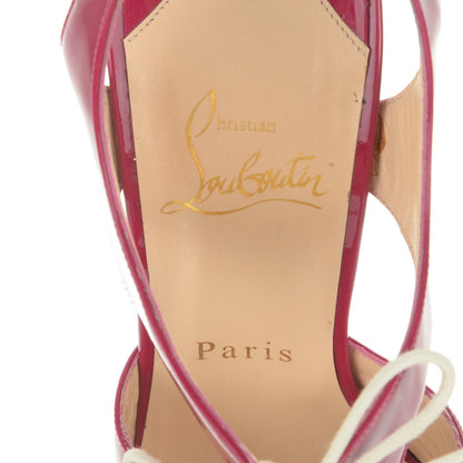 Christian Louboutin Patent Lace Up Lassagi 140 Platform Pump 37 Framboise 7 of 7