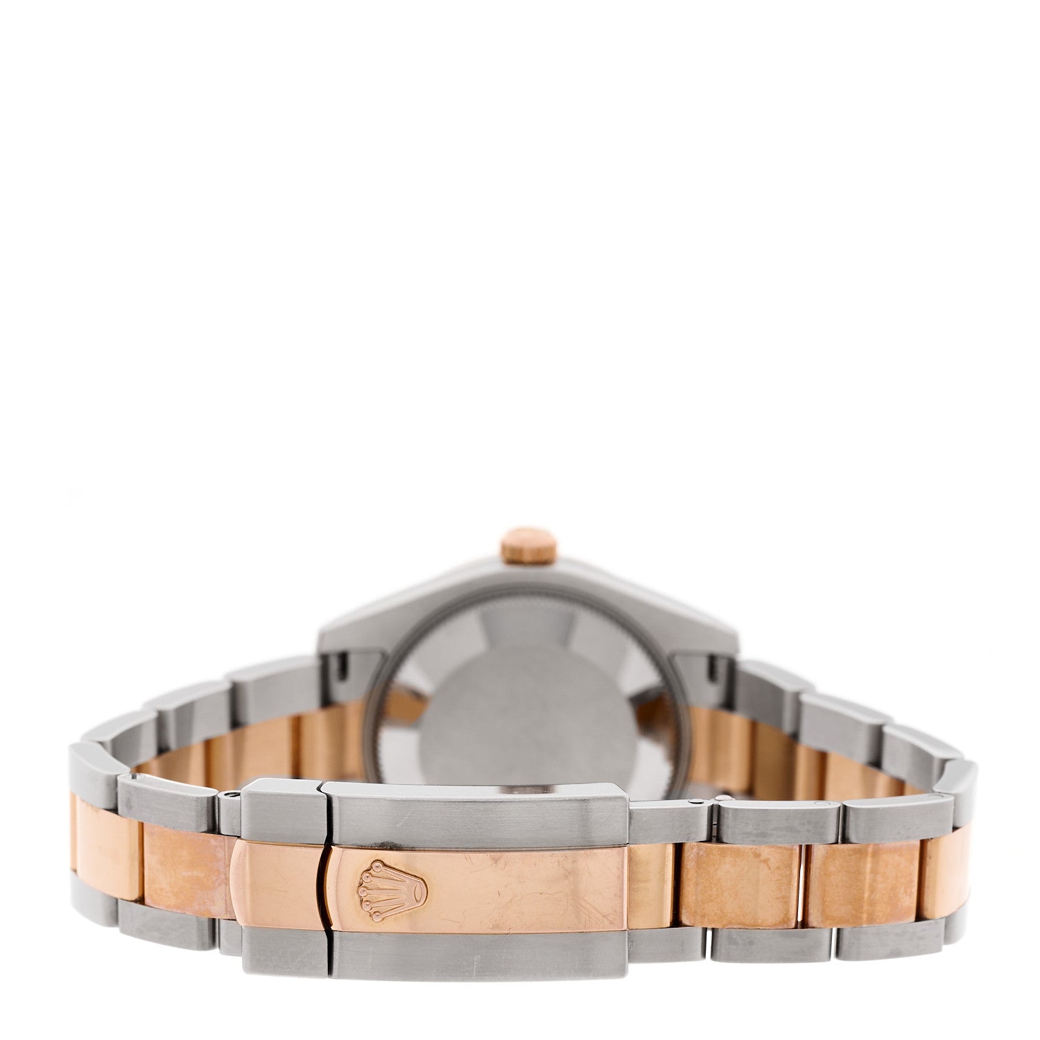 Rolex Stainless Steel 18K Everose Gold Diamond 31mm Oyster Perpetual Datejust Watch Chocolate Roman 178341 3 of 4