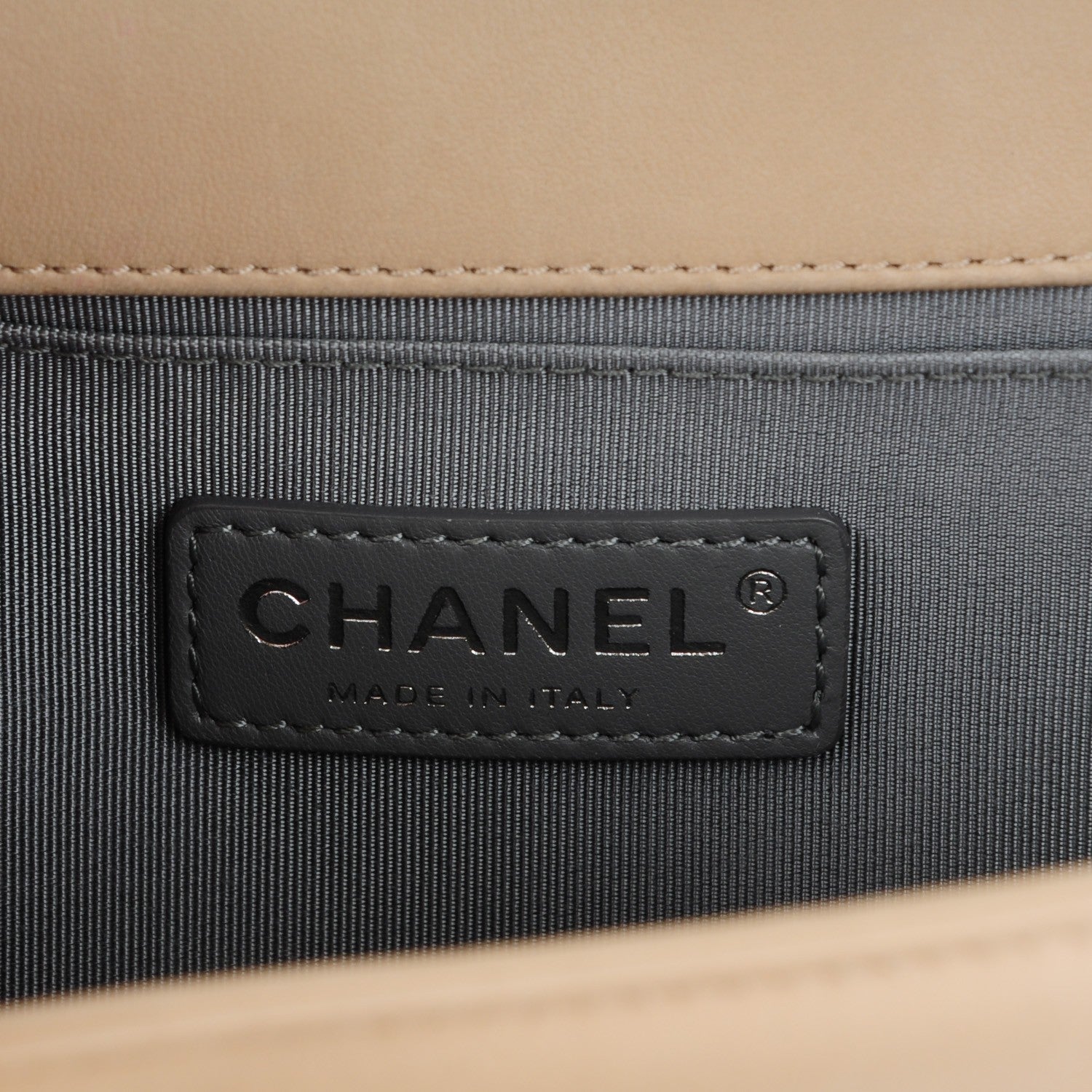 Chanel Lambskin Quilted Medium Boy Flap Beige Clair 8 of 9